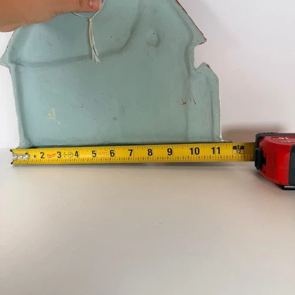 Hand Painted Ceramic House Wall Plaque Rustic Farmhouse Decor Vintage Style - Picture 4 of 9